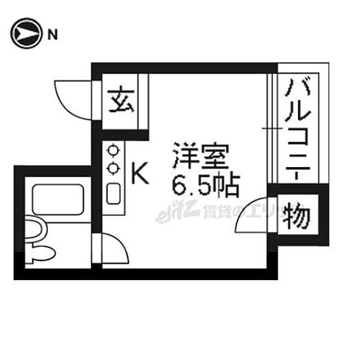 ウエストハウス 3階 1K 賃貸物件詳細