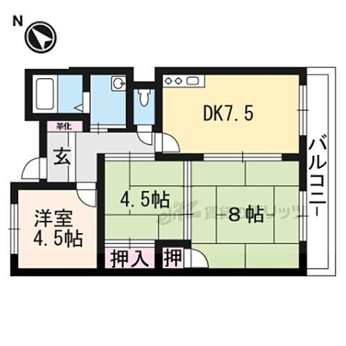 石山古都ハウス 3階 3DK 賃貸物件詳細