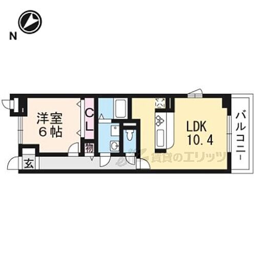 滋賀県栗東市目川 草津駅 1LDK マンション 賃貸物件詳細