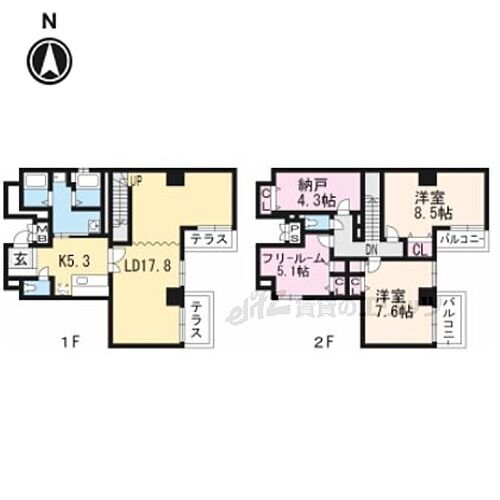 京都府京都市下京区麩屋町通五条上る下鱗形町 五条駅 5K マンション 賃貸物件詳細