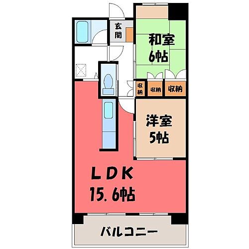 栃木県宇都宮市元今泉4丁目 駅東公園前駅 2LDK マンション 賃貸物件詳細