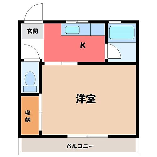 栃木県宇都宮市幸町 宇都宮駅 1K マンション 賃貸物件詳細