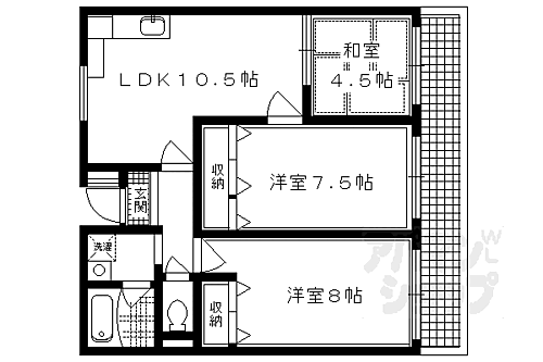 京都府京都市左京区岩倉花園町 八幡前駅 3LDK マンション 賃貸物件詳細