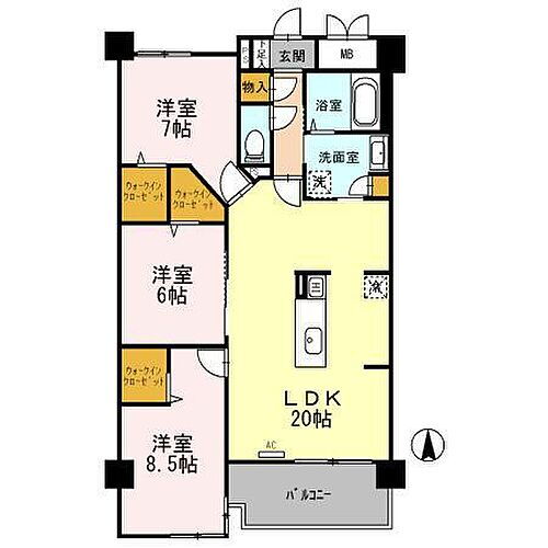 兵庫県尼崎市上ノ島町3丁目 立花駅 3LDK マンション 賃貸物件詳細