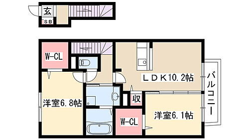 Ｄ－ｒｏｏｍことひら 2階 2LDK 賃貸物件詳細