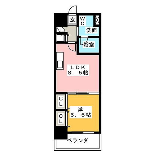 プラウランド堀田 3階 1LDK 賃貸物件詳細