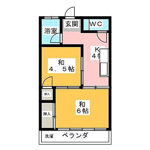 天野ビル 2階 2K 賃貸物件詳細