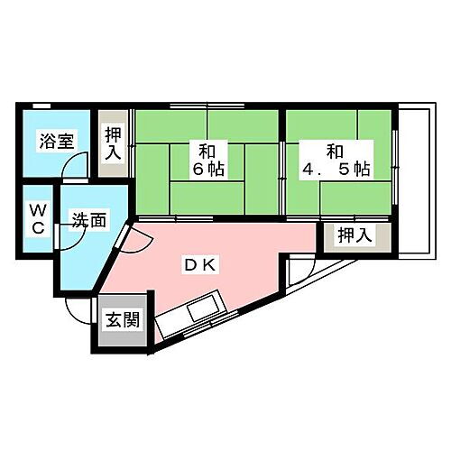 愛知県稲沢市長野1丁目 稲沢駅 2DK マンション 賃貸物件詳細