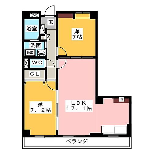 にしの台ヒルズ 9階 2LDK 賃貸物件詳細