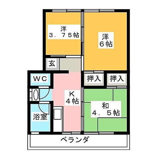 静岡県掛川市緑ケ丘1丁目 掛川駅 3K マンション 賃貸物件詳細