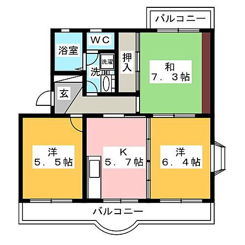静岡県富士市伝法 竪堀駅 3K マンション 賃貸物件詳細