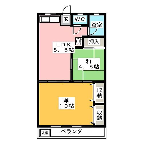 岐阜県岐阜市鷺山東2丁目 2LDK マンション 賃貸物件詳細