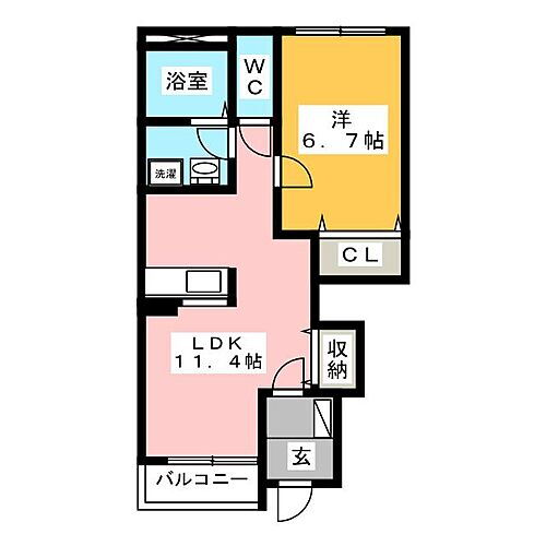 岐阜県羽島市竹鼻町飯柄 江吉良駅 1LDK アパート 賃貸物件詳細