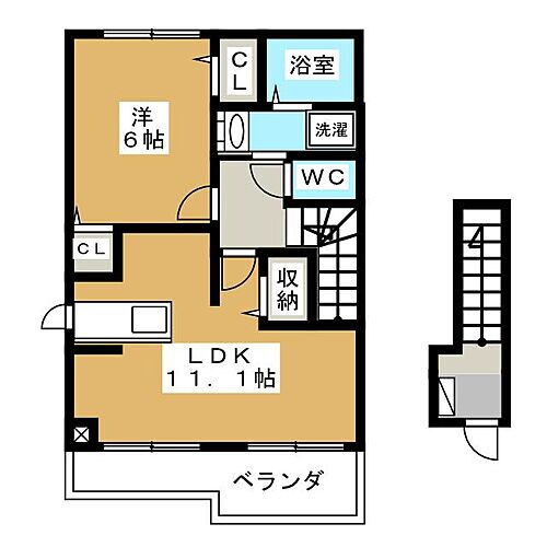 三重県津市高洲町 津駅 1LDK アパート 賃貸物件詳細