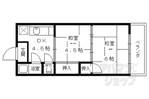 森田マンション 3階 2DK 賃貸物件詳細