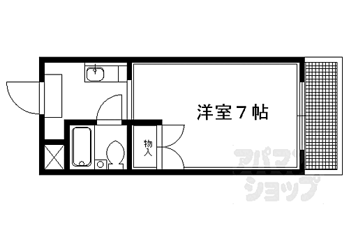 京都府京都市左京区岩倉北桑原町 国際会館駅 1K マンション 賃貸物件詳細