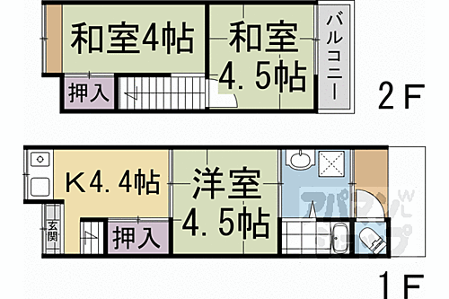 京都府京都市伏見区向島二ノ丸町 向島駅 3K 一戸建て 賃貸物件詳細