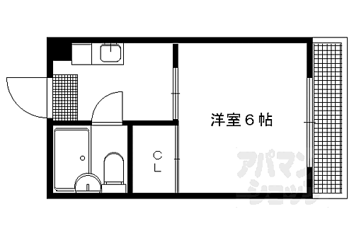 京都府京都市左京区田中北春菜町 出町柳駅 1K マンション 賃貸物件詳細