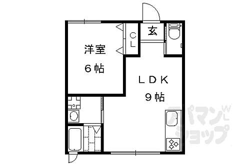 京都府京都市左京区上高野大塚町 宝ケ池駅 1LDK アパート 賃貸物件詳細