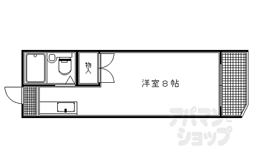 京都府京都市上京区南伊勢屋町 二条城前駅 1K マンション 賃貸物件詳細