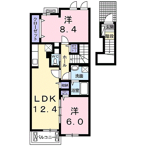 Ｍｔ．Ｖｉｅｗ 2階 2LDK 賃貸物件詳細