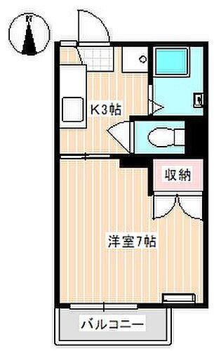 山口県下関市川中豊町5丁目 綾羅木駅 1K アパート 賃貸物件詳細