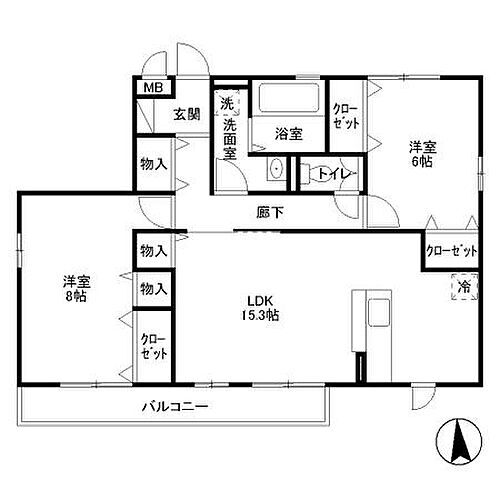 Ｃｏｚｙ　Ｈｏｕｓｅ（コージーハウス） 2階 2LDK 賃貸物件詳細