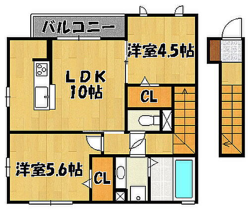 兵庫県三木市宿原 恵比須駅 2LDK アパート 賃貸物件詳細