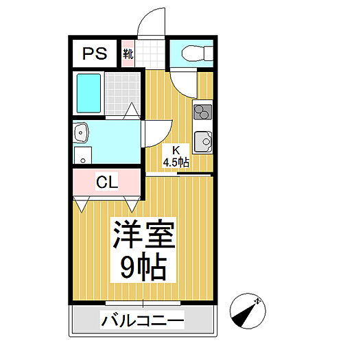 タクビル２ 1階 1DK 賃貸物件詳細