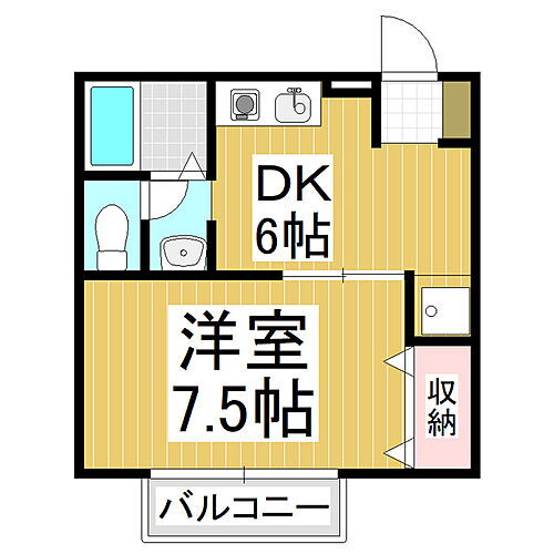 長野県長野市西和田2丁目 北長野駅 1DK アパート 賃貸物件詳細