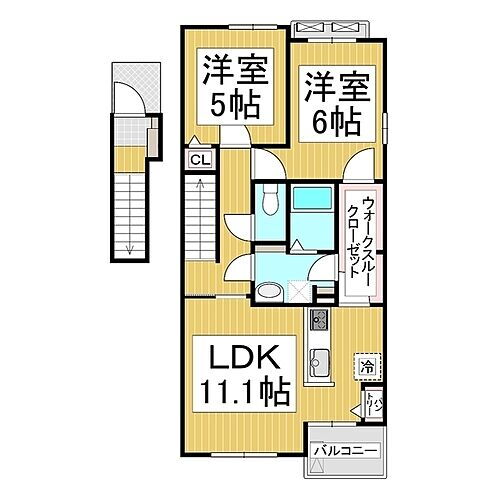 長野県長野市大字稲葉 長野駅 2LDK アパート 賃貸物件詳細