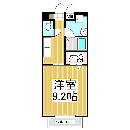 長野県佐久市中込 滑津駅 1K アパート 賃貸物件詳細