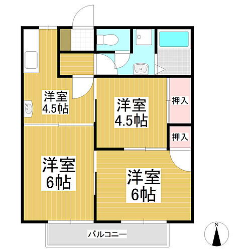 長野県佐久市跡部 中込駅 3DK アパート 賃貸物件詳細