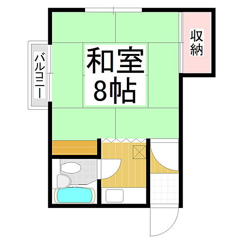 コーポとねがわ 1階 1K 賃貸物件詳細