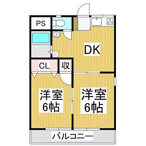 長野県長野市大字高田 長野駅 2DK アパート 賃貸物件詳細