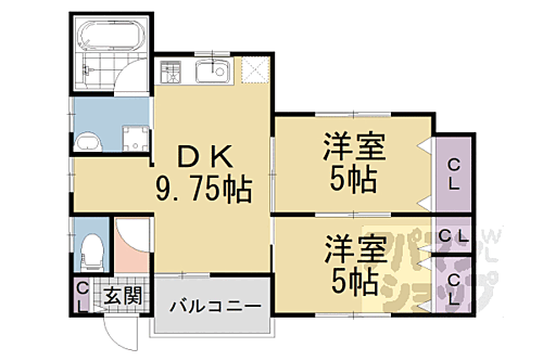 ハイライフハイツ福角 1階 2LDK 賃貸物件詳細