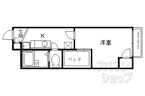 京都府長岡京市調子1丁目 西山天王山駅 1K アパート 賃貸物件詳細