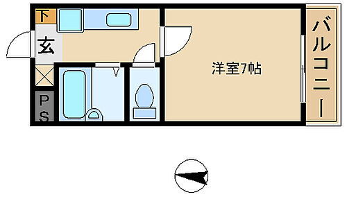 兵庫県姫路市伊伝居 野里駅 1K マンション 賃貸物件詳細