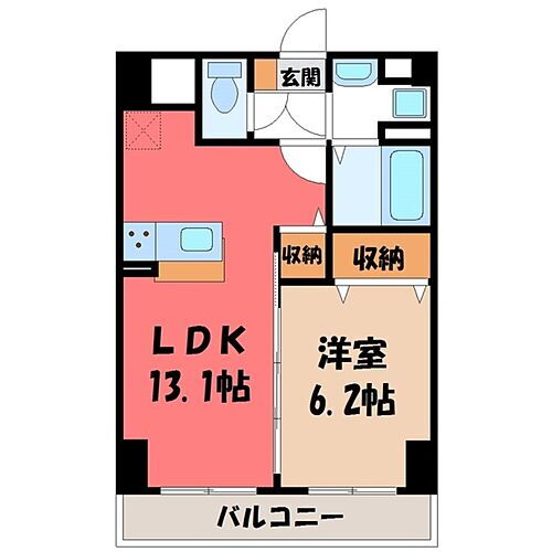 栃木県宇都宮市宿郷3丁目 駅東公園前駅 1LDK マンション 賃貸物件詳細