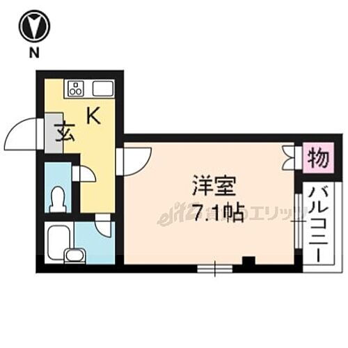 京都府京都市右京区花園八ツ口町 円町駅 1K マンション 賃貸物件詳細