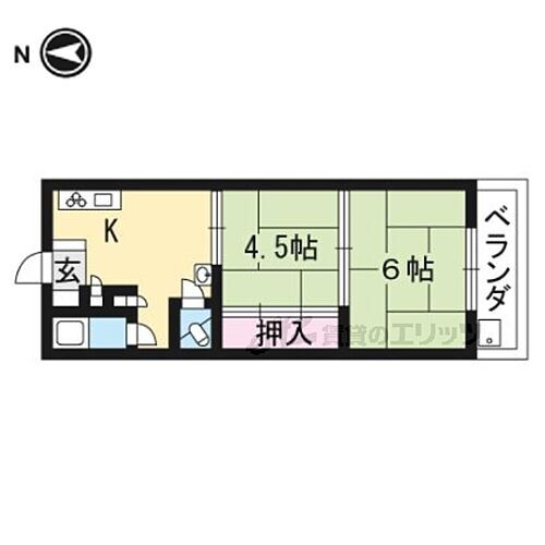 京都府京都市北区小山下総町 鞍馬口駅 2K マンション 賃貸物件詳細