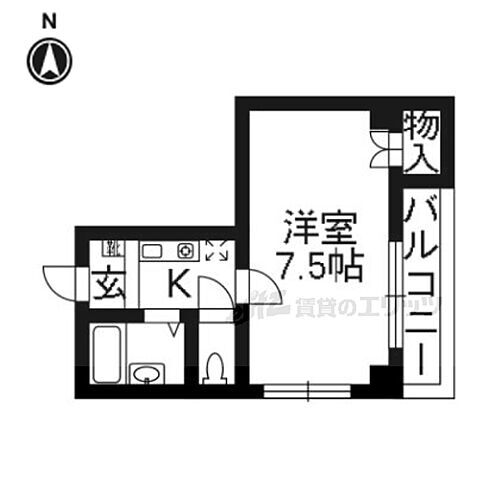 京都府京都市中京区聚楽廻東町 二条駅 1K マンション 賃貸物件詳細