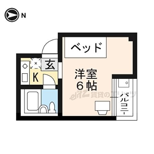 京都府京都市下京区松原通大宮東入来迎堂町 大宮駅 1K アパート 賃貸物件詳細