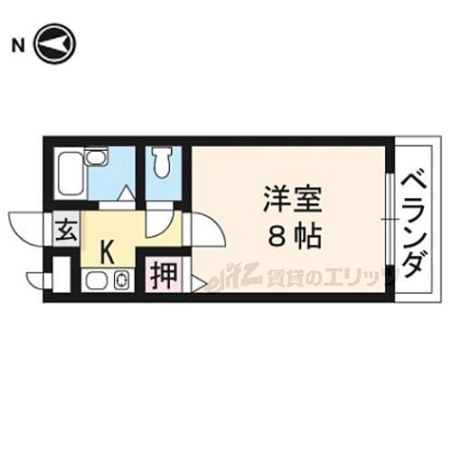 京都府京都市山科区北花山大林町 御陵駅 1K マンション 賃貸物件詳細