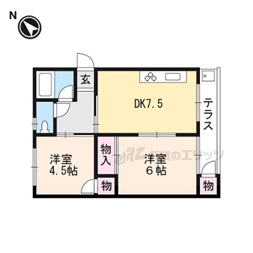 滋賀県大津市月輪1丁目 瀬田駅 2DK マンション 賃貸物件詳細