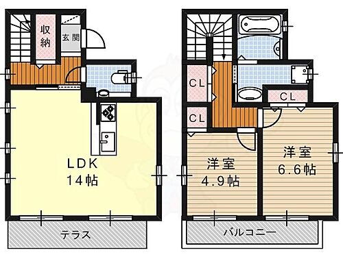 愛知県名古屋市中川区牛立町5丁目43番 日比野駅 2LDK 一戸建て 賃貸物件詳細