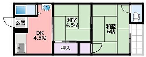 山下マンション 3階 2DK 賃貸物件詳細