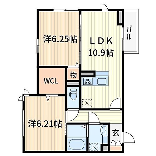 埼玉県川口市芝中田2丁目 蕨駅 2LDK アパート 賃貸物件詳細