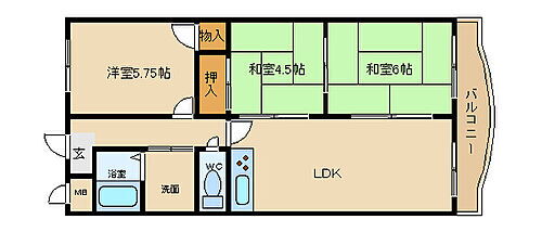 エクセル東加古川壱番館 7階 3LDK 賃貸物件詳細