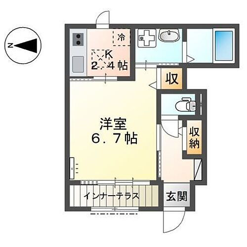 兵庫県姫路市勝原区宮田 網干駅 1K アパート 賃貸物件詳細
